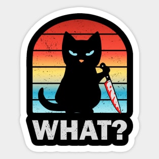 What? Knife cat. Sticker